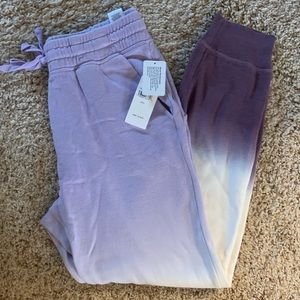 NWT Splendid Purple Ombré sweatpants S